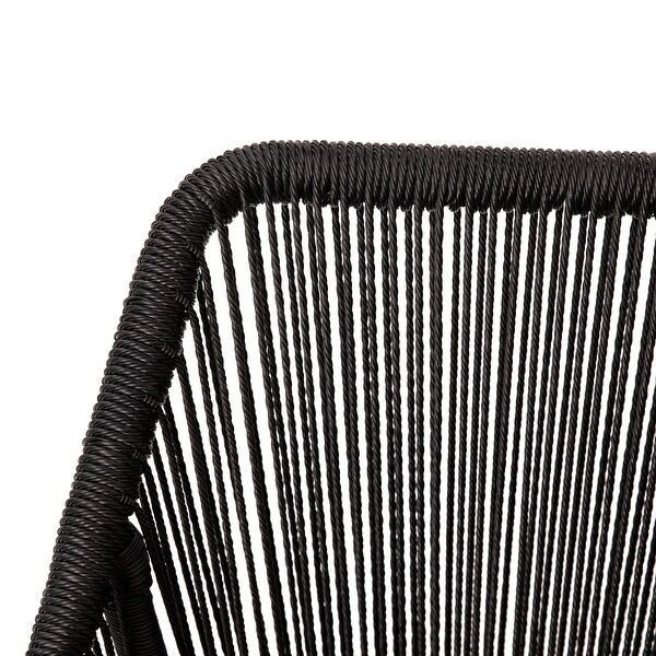 Woven Indoor/Outdoor Stacking Club Chairs