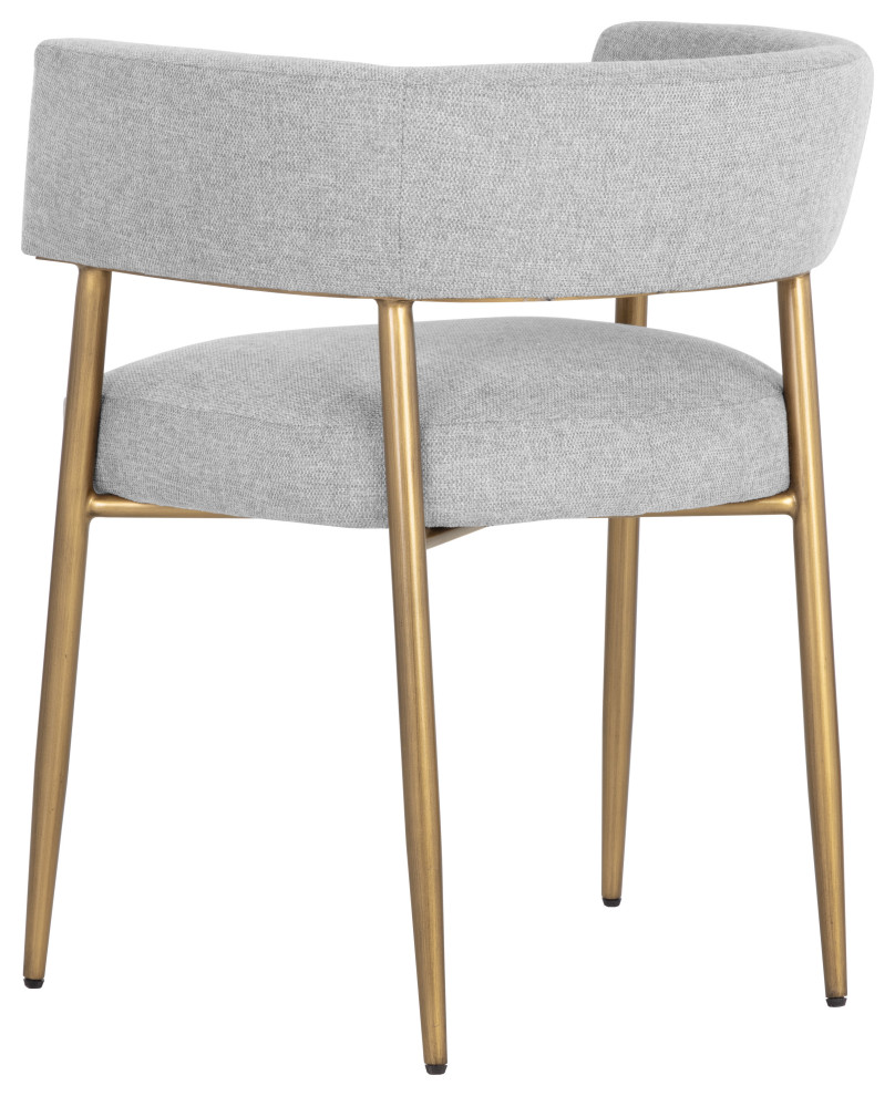 Maestro Dining Armchair Belfast Heather Grey   Midcentury   Dining Chairs   by Sunpan Modern Home  Houzz