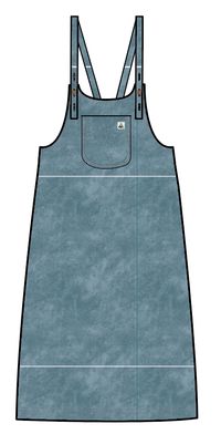 Briony Denim Dungaree Dress - Washed Denim