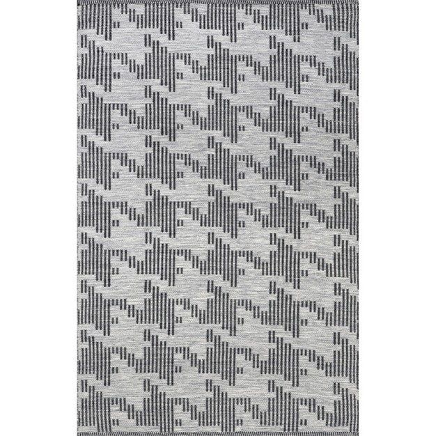 Nuloom Resi Geometric Striped Indoor outdoor Patio Area Rug