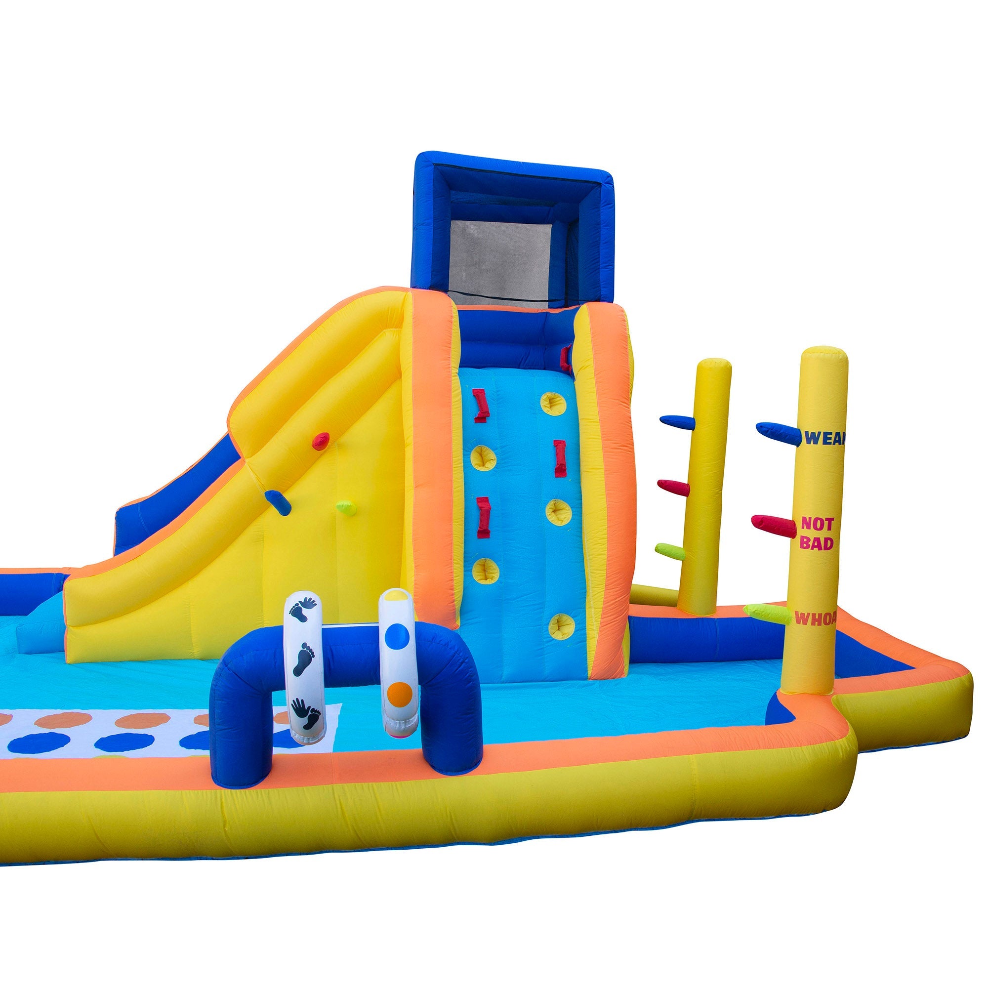 Banzai Inflatable Bouncer Slide, Twister, Limbo & Blower Game Park