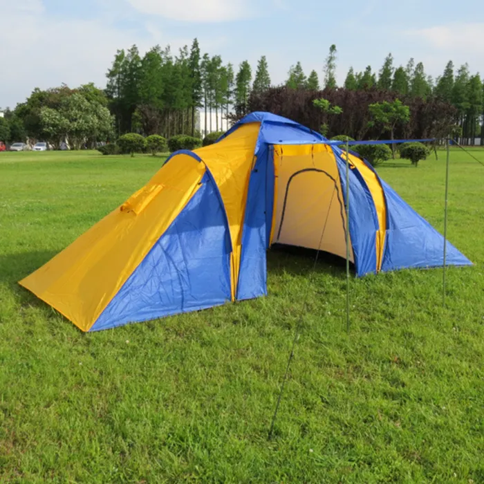 Large Tents Camping Outdoor Heavy Duty Waterproof 3 4 People Double layer Camping Tent 2 Room