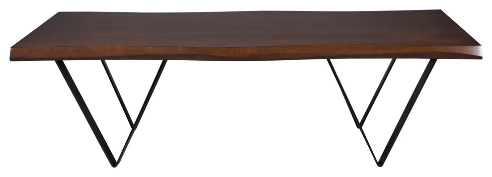 Harper Wave Edge Cocktail Table   Industrial   Coffee Tables   by Saloom Furniture Company  Houzz