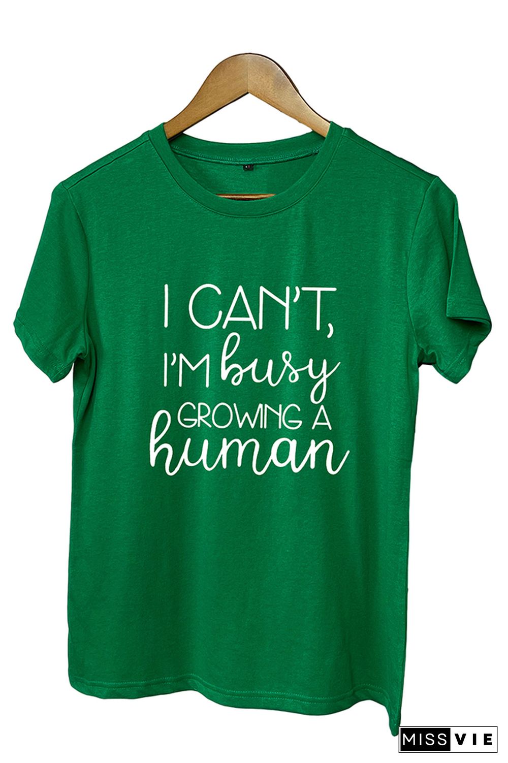 I Can't Busy Growing A Human Graphic Tee Wholesale