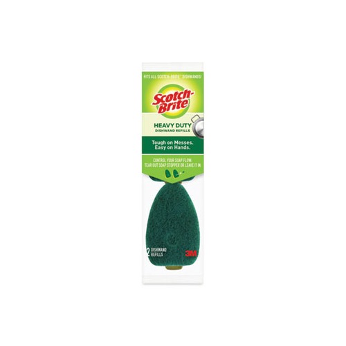 Scotchbrite Refill Sponge Heads for HeavyDuty Dishwand  MMM4817RSC