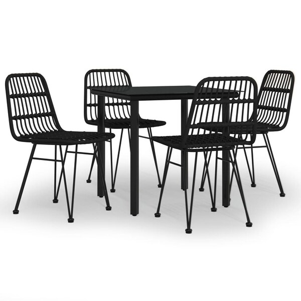 vidaXL 3/5/7/9 Piece Patio Dining Set Poly Rattan