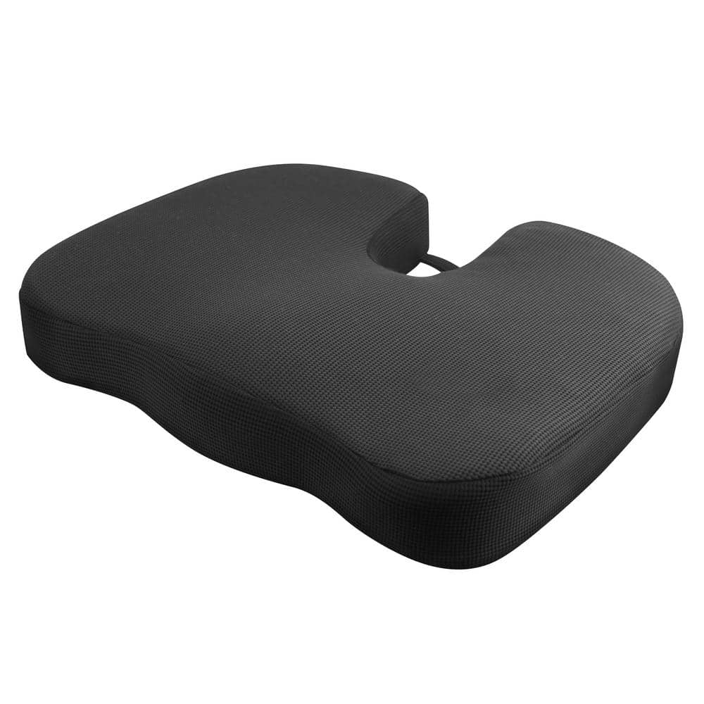 HealthMate 17.7 in. x 13.6 in. x 3.2 in. RelaxFushion Memorial Foam and Gel Coccyx Seat Cushion IN9113