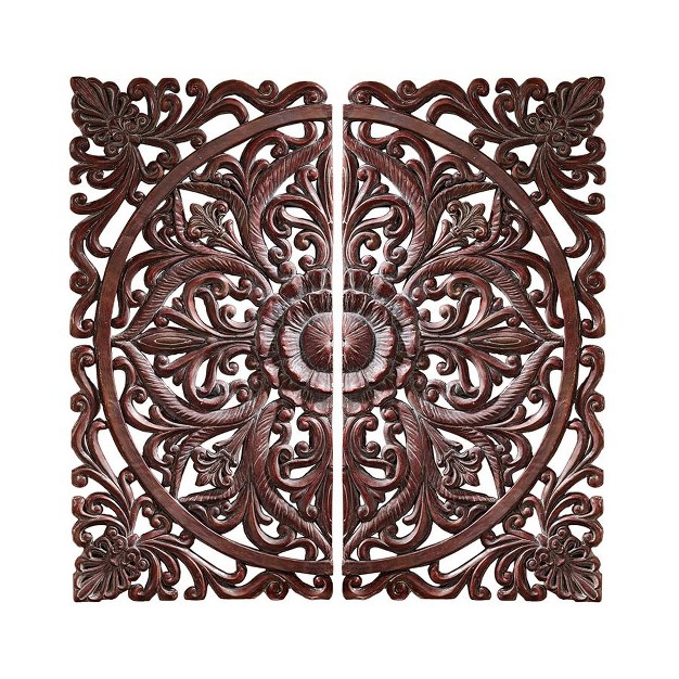 Design Toscano Carved Rosette Architectural Wall Sculpture