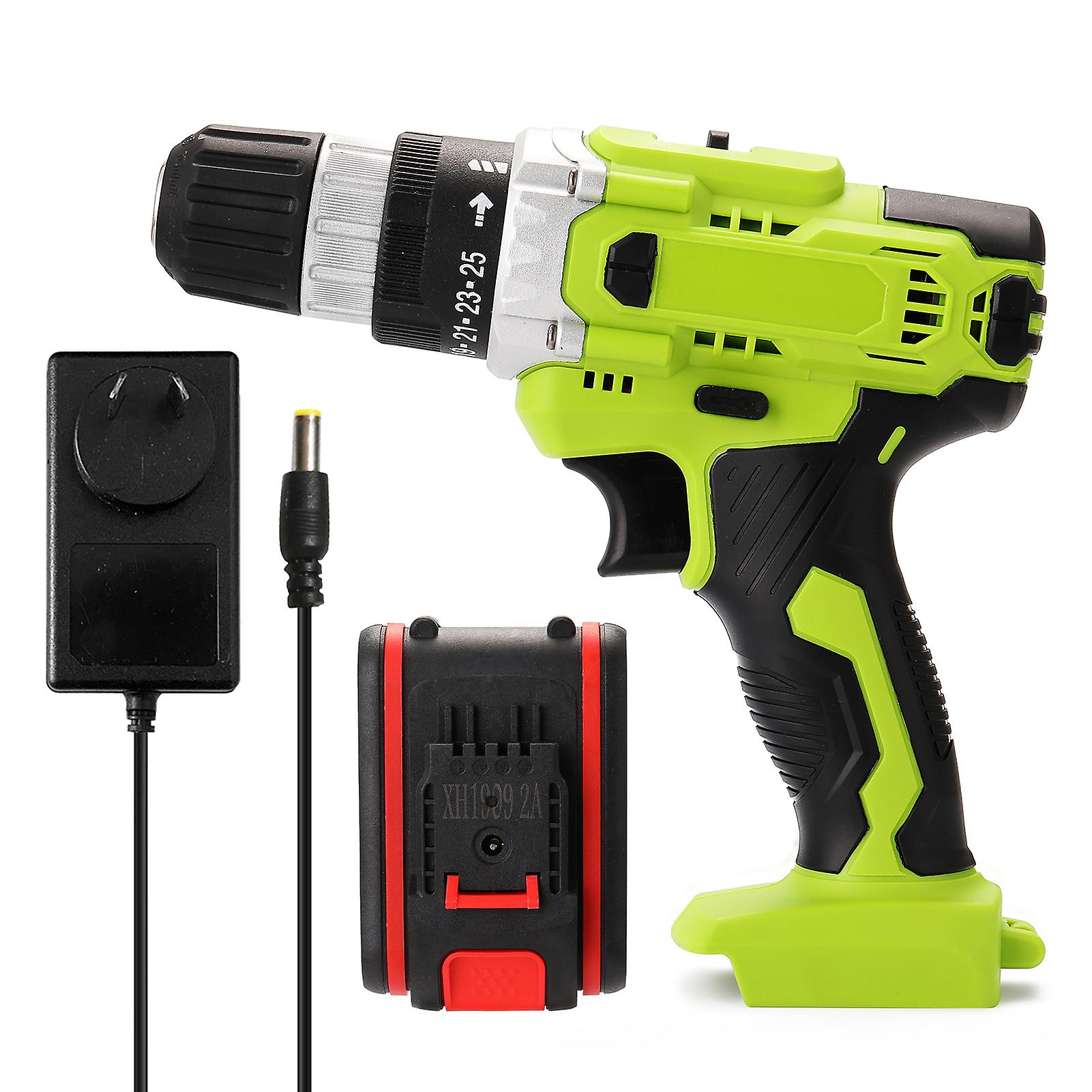 21v Multifunctional Electric Cordless Drill High-power Lithium Battery Wireless Rechargeable Hand Drills Home Diy Electric Power Tools