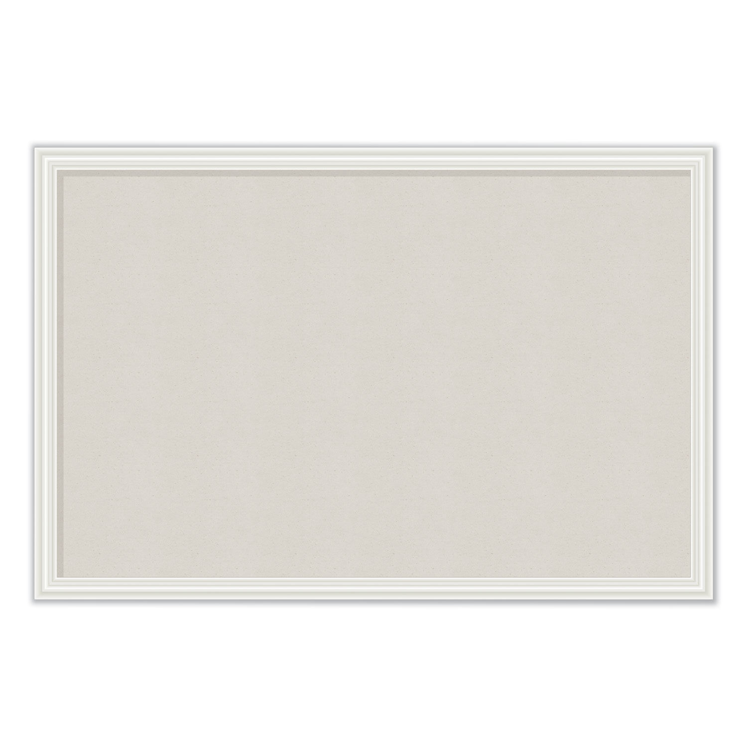 Linen Bulletin Board with Decor Frame by U Brands UBR2074U0001