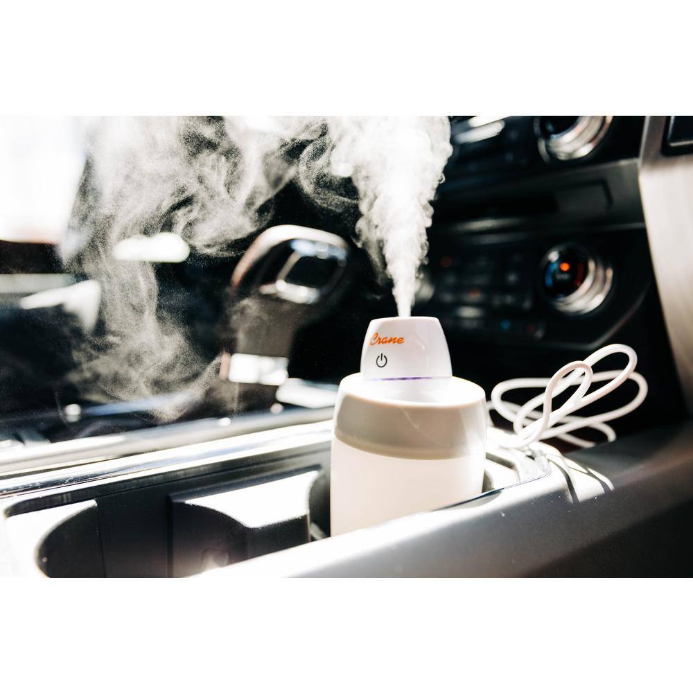 Crane 8 oz. Portable Ultrasonic Cool Mist Humidifier for Car Desk Travel EE-5950