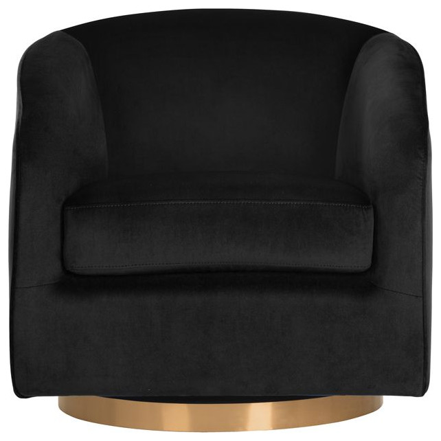 Hazel Swivel Lounge Chair   Contemporary   Armchairs And Accent Chairs   by Sunpan Modern Home  Houzz