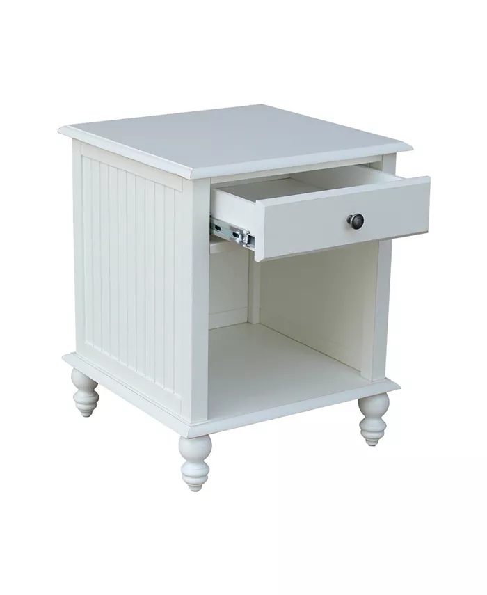 International Concepts Cottage Collection End Table with Drawer