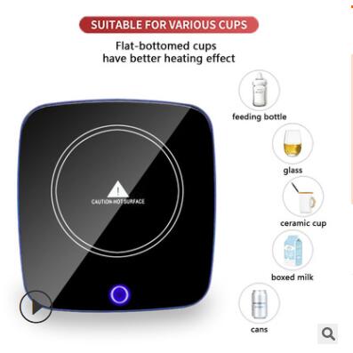 Lightweight Insulation Mug Coaster Adjustable Cup Heating Plate Electric Cup Heater Universal Cup Heating Mat for Office Living Room Cups