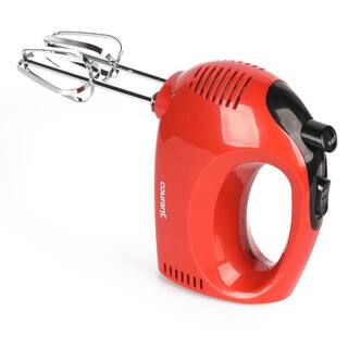 Courant 5-Speed Red Hand Mixer with 2-Sturdy Chrome Beaters MCHM1550R974