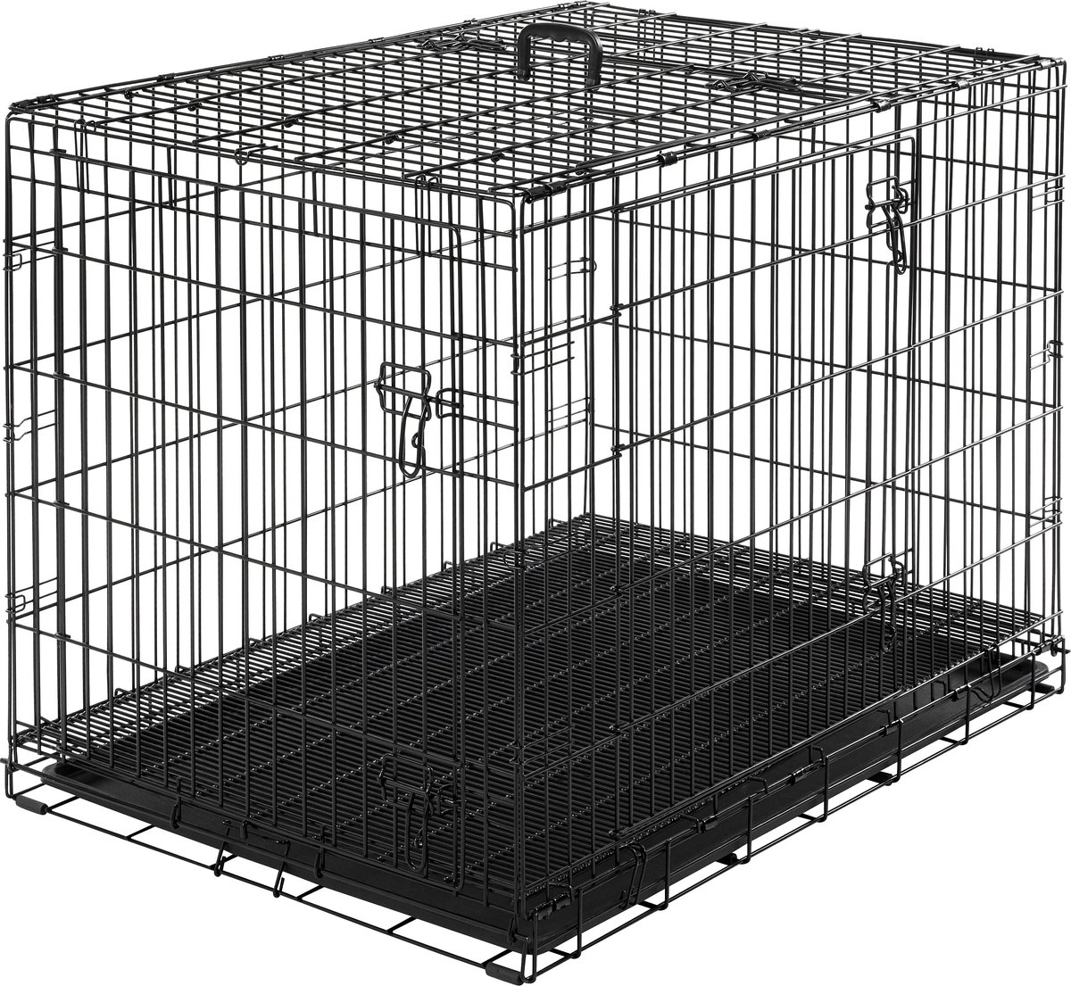 Frisco Heavy Duty All-in-1 Multi-Stage 3 Door Collapsible Wire Dog Crate