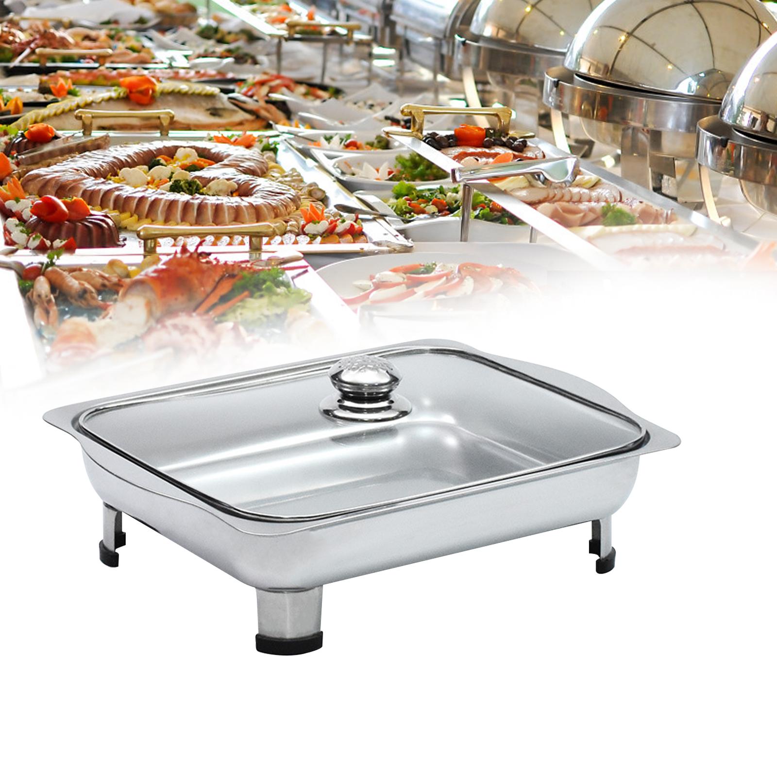 Buffet Dish Tray Buffet Server Chafing Dish for Entertaining Wedding Banquet