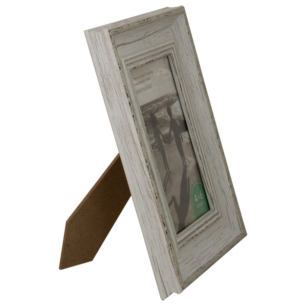 X 6 quot Weathered Finish Photo Picture Frame White