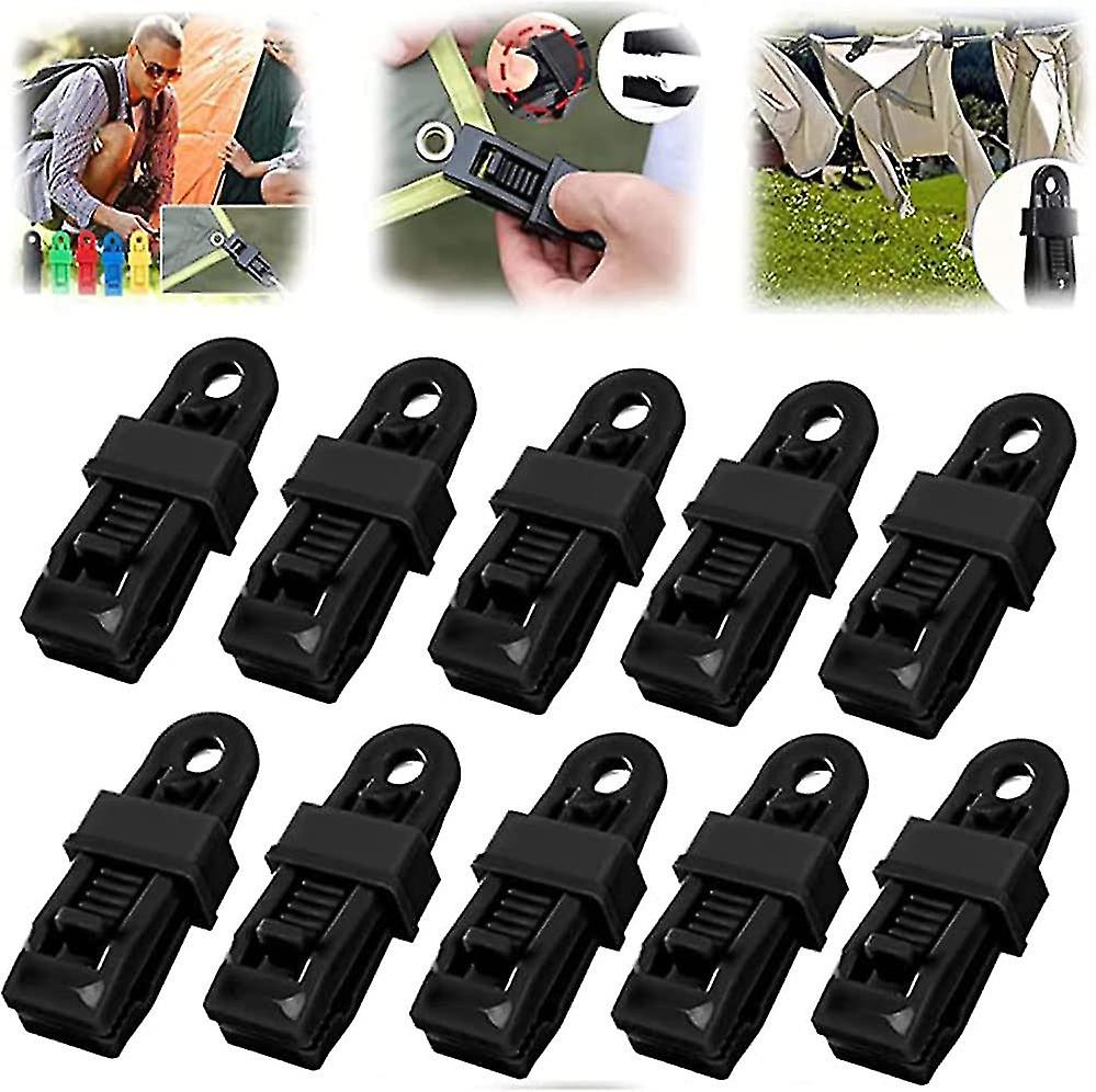 10pcs Adjustable Duty Latch For Tarp And Cloth， Clips For Cloth， Reusable Tarp Clips