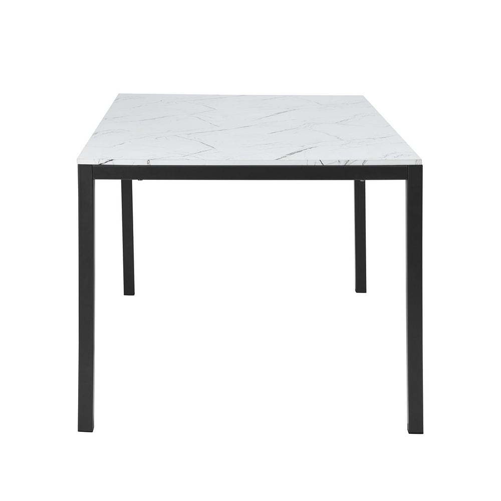 59.1'' Rectangular Dining Table with Marble Table Top Dining Table