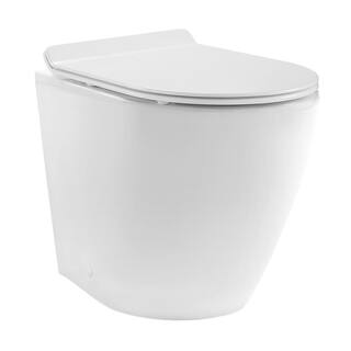 Swiss Madison St. Tropez Elongated Toilet Bowl Only in Glossy White SM-WT514