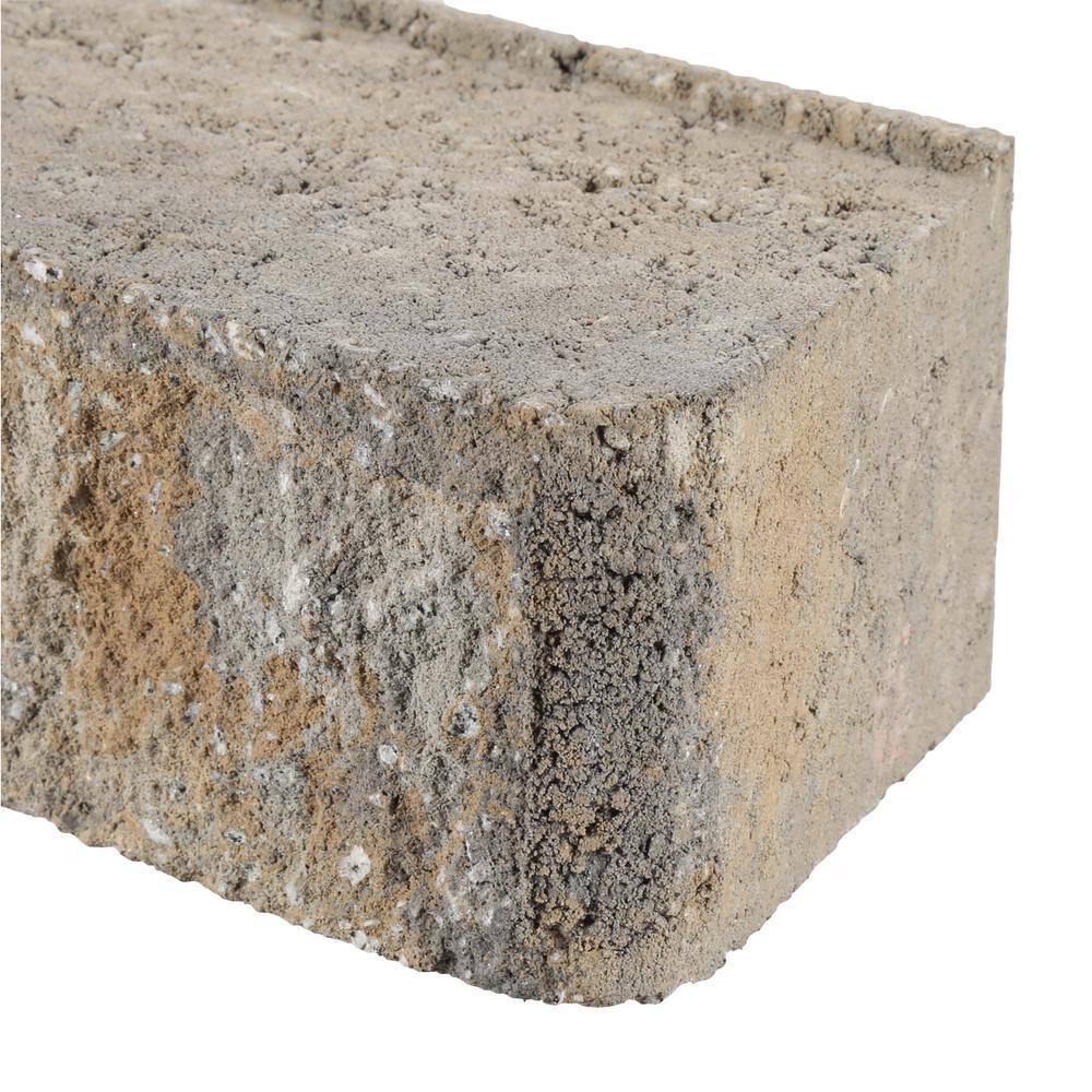 Pavestone RockWall Small 4 in. x 11.75 in. x 6.75 in. Yukon Concrete Retaining Wall Block 87550