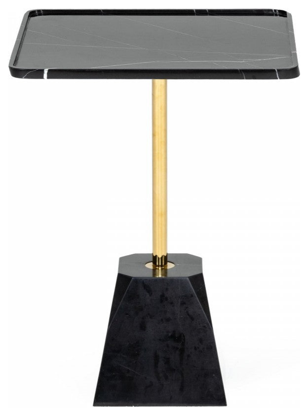 Scotia Glam Black Marble and Brass End Table   Contemporary   Side Tables And End Tables   by V.S.D Furniture  Houzz