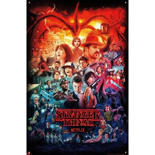 Trends International Netflix Stranger Things Three Seasons One Sheet Unframed Wall Poster Prints