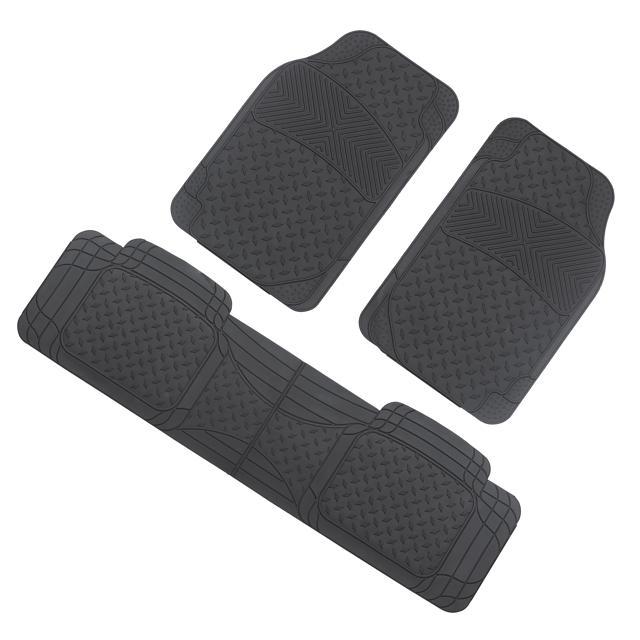 Simoniz Heavy Duty 3pc SUV Floor Mat Black 01200