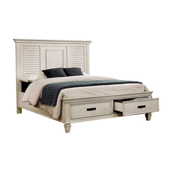 Capistrano Antique White 4-piece Bedroom Set with 2 Nightstands and Dresser - - 35028988