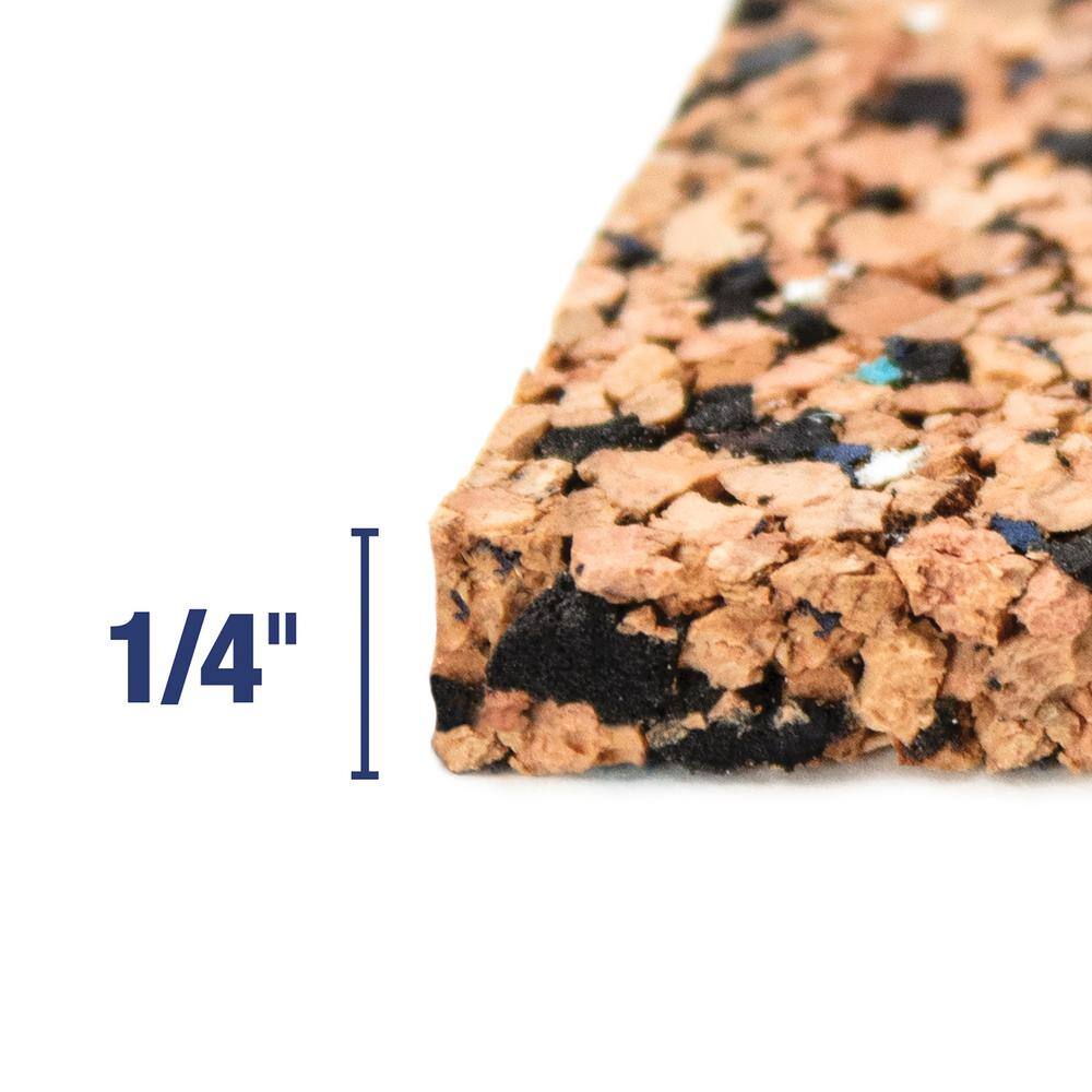 QEP 200 sq. ft. 4 ft. Wide x 50 ft. Long x 6 mm Thick Cork Plus Sound Dampening Underlayment Roll 72002