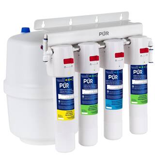 PUR 4-Stage Quick Connect 20.3 GPD Reverse Osmosis Water Filtration System with Faucet PQC4RO