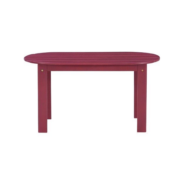 Adirondack Oval Coffee Table Linon