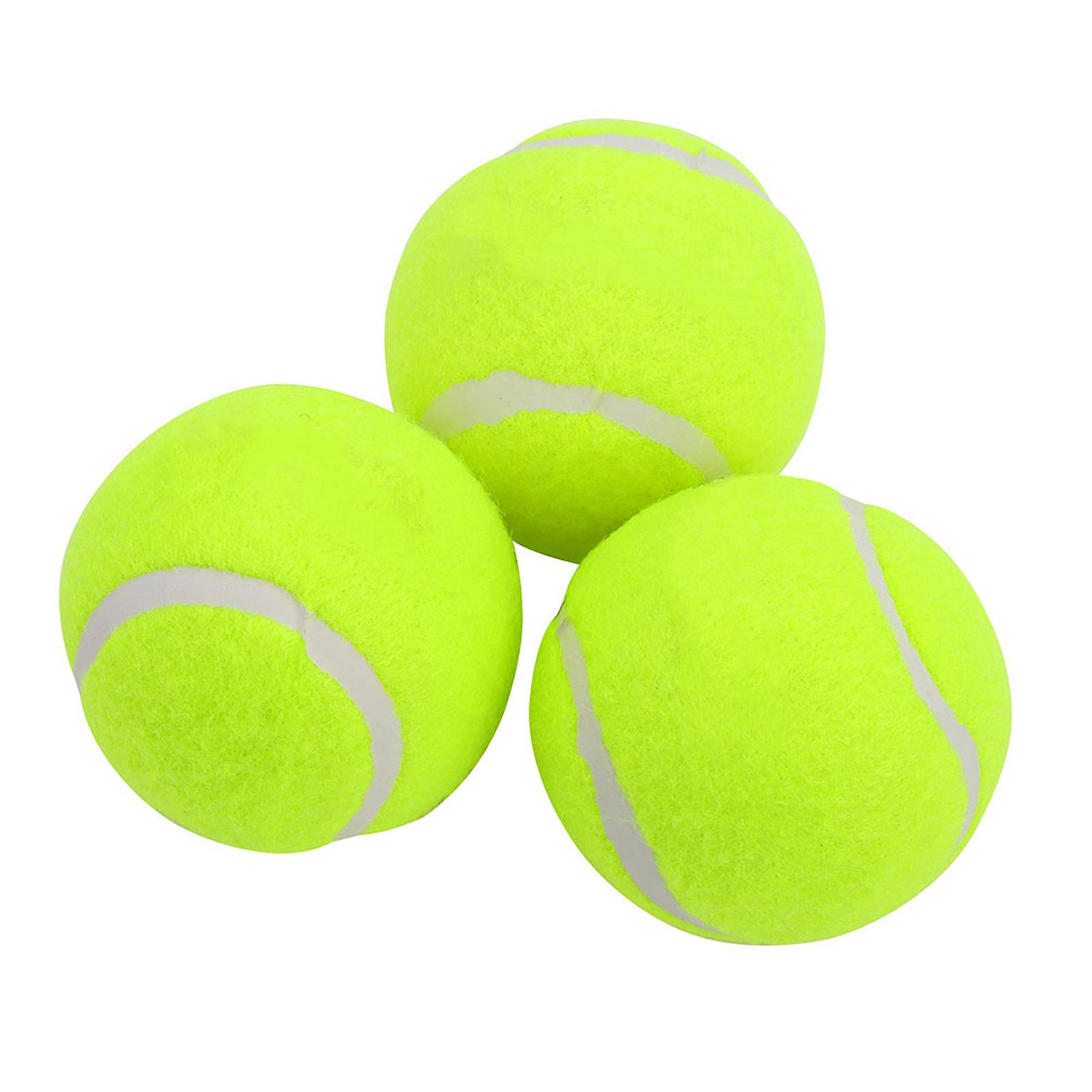 3 Pcs Tennis Ball Prctice Balls For Competition Training Exercises Entertainment