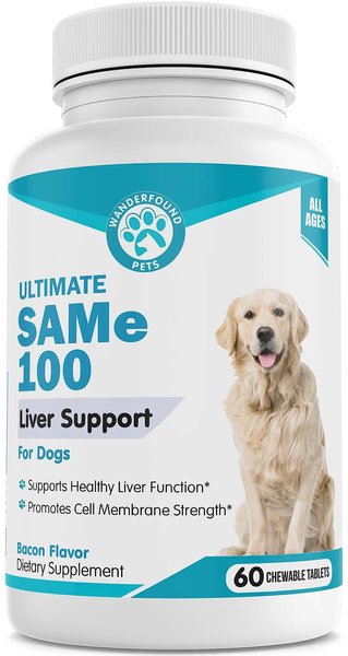 Wanderfound Pets SAMe 100 Liver Support for Dogs