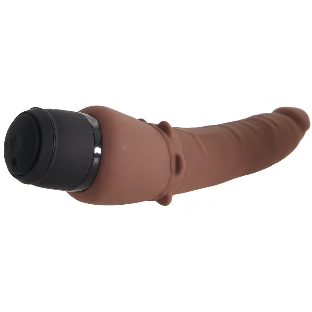 Power Cock 7 Inch Slim Realistic Vibe in Dark Brown