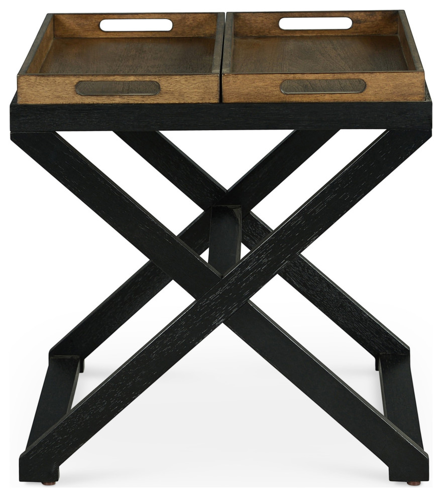 Topeka End Table   Industrial   Side Tables And End Tables   by HedgeApple  Houzz