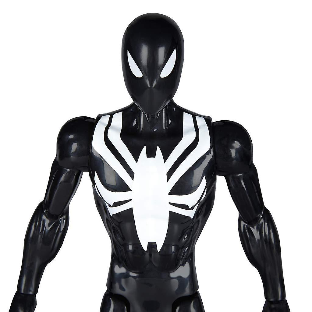 Spider-Man Black Suit Titan Hero Figure Spider-Man With Power FX Port