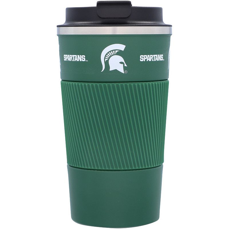 Michigan State Spartans 18oz Coffee Tumbler with Silicone Grip