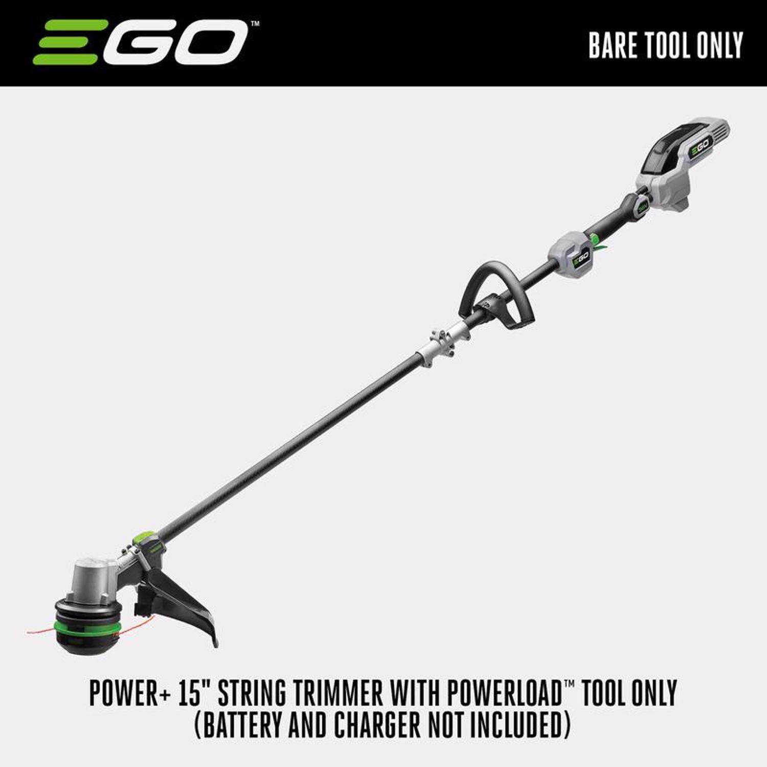 EGO Power+ Powerload ST1520S 15 in. 56 V Battery String Trimmer Tool Only W/ CARBON FIBER SPLIT SHAFT