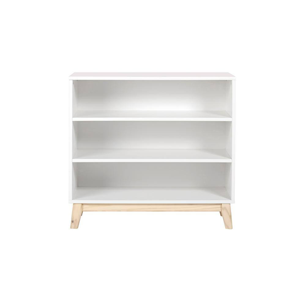 Alaterre Furniture MOD 34 in. H White Under Window 3-Shelf Bookcase AJMD0420WH