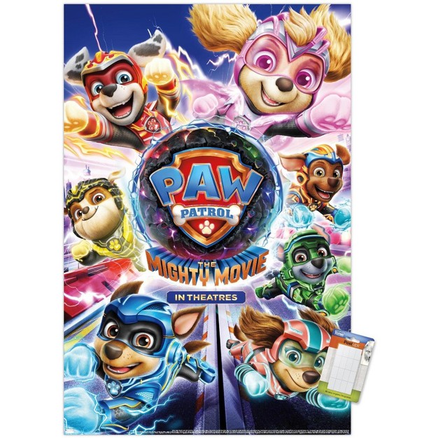 Trends International Paw Patrol The Mighty Movie One Sheet Unframed Wall Poster Prints