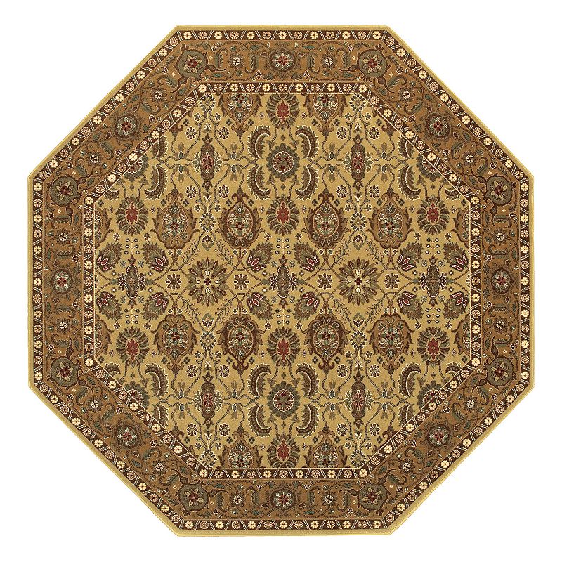 Couristan Royal Kashimar All-Over Vase Framed Floral Wool Rug