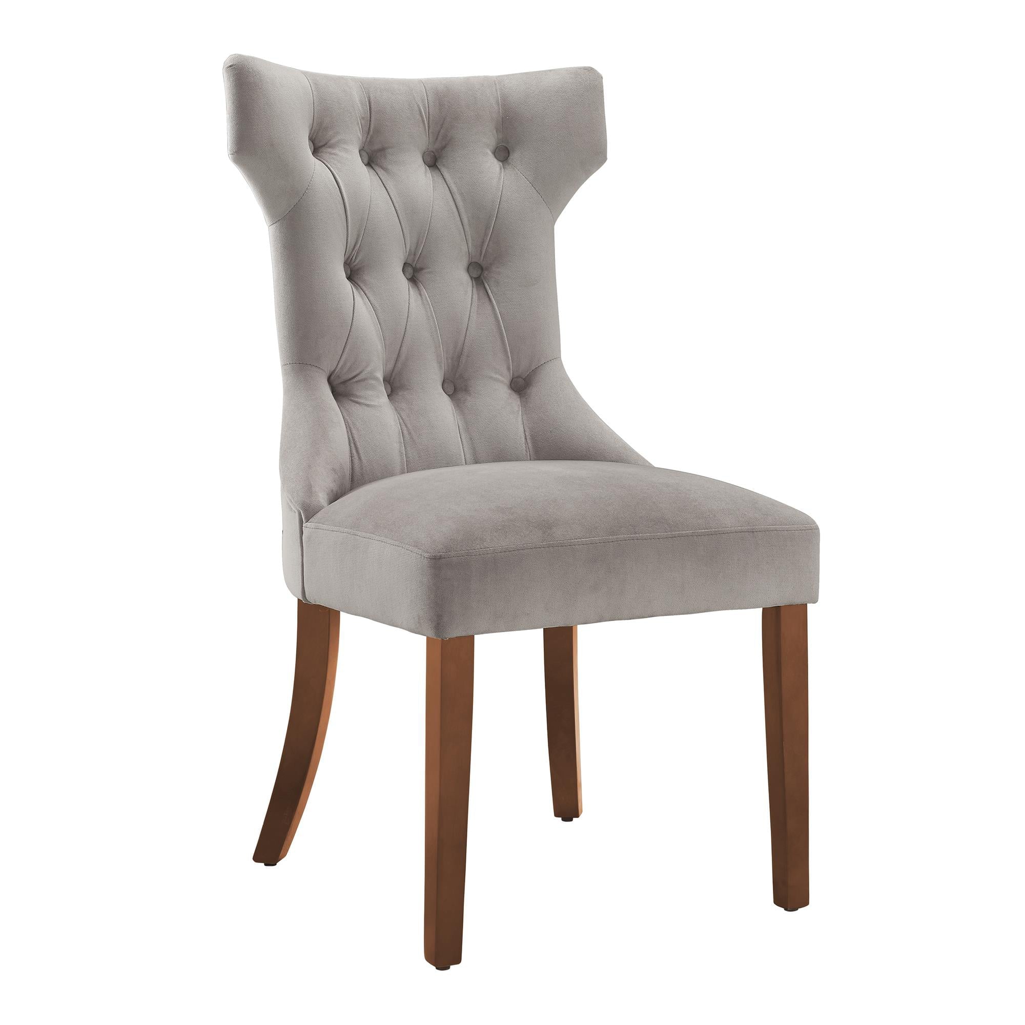 Ember Interiors Clairborne Tufted Dining Chair， Set Of 2， Taupe