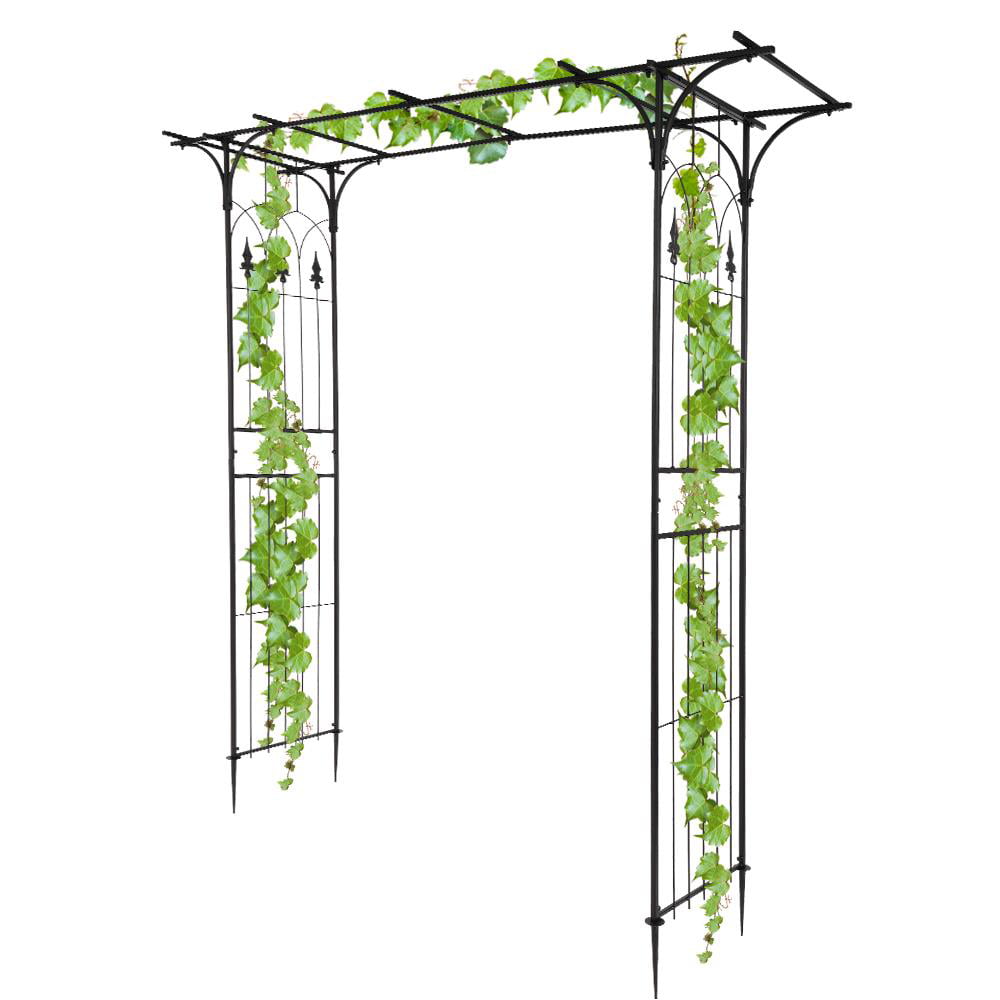 SalonMore 6.8 Ft Garden Arch,Garden Arbor for Various Climbing Plant