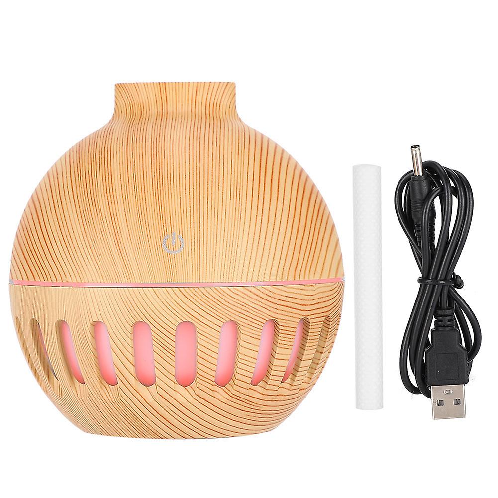 130ml Humidifier Usb Home Office Air Humidifier Night Light Aroma Diffuserlight Wooden Grain