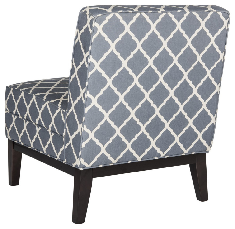 Mandy Chair Navy/Gray   Transitional   Armchairs And Accent Chairs   by V.S.D Furniture  Houzz