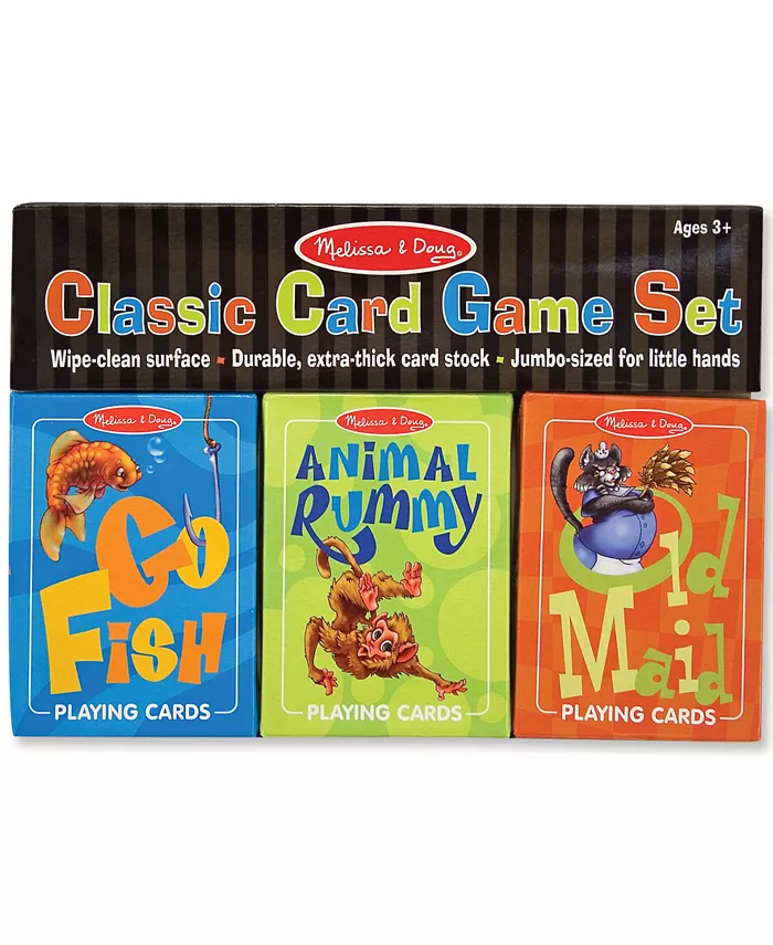 Melissa and Doug Melissa and Doug Classic Card Games Set - Old Maid  Go Fish  Rummy