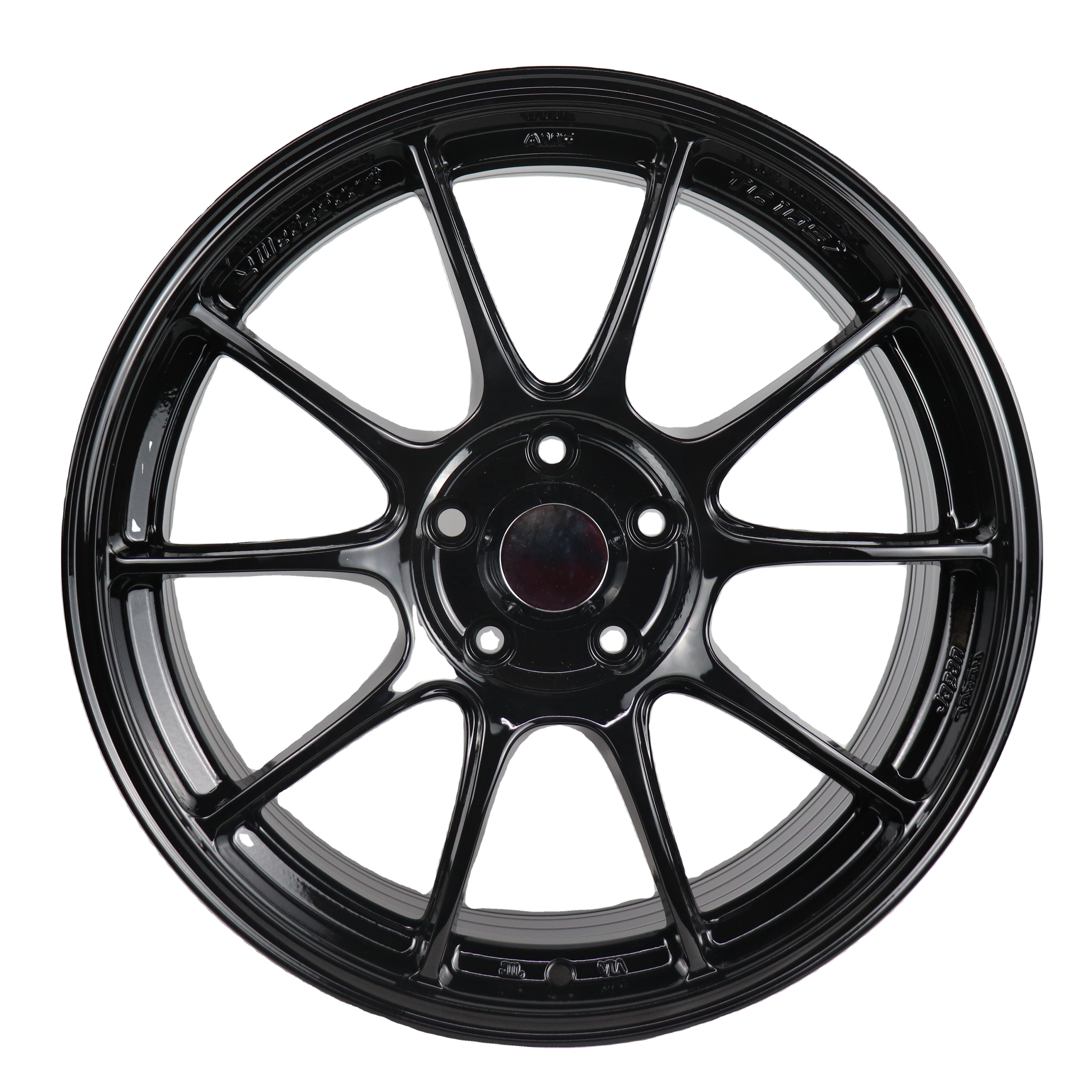 JTX147 Customized New Design Passenger Car Wheels Rims oy Wheel Black and Gold Star oy Wheels 5 X100 3 Years 8.5 J/9J JT