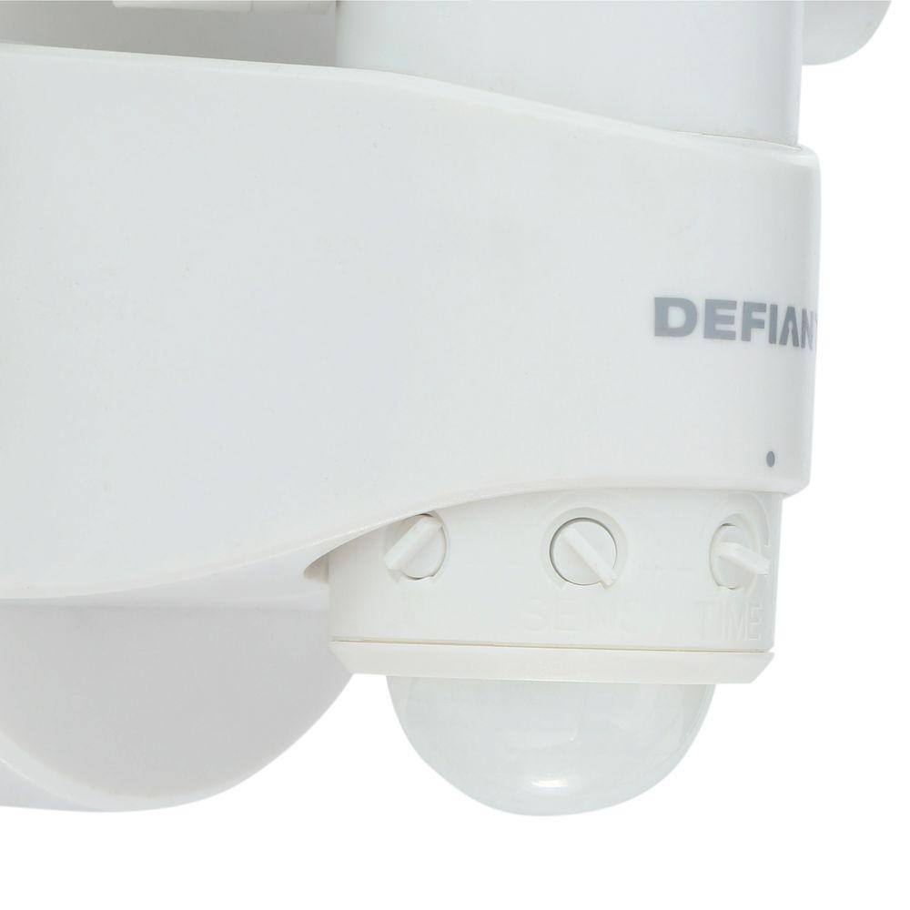 Defiant 1100 Lumen 180-Degree Integrated LED Two-Head White Outdoor Flood Light DFI-5936-WH